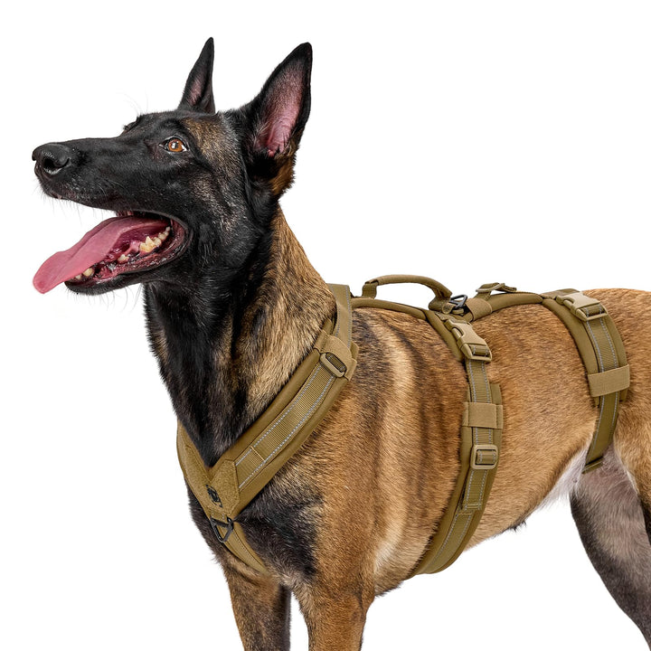 OneTigris Hundegeschirr, HOUNDLOCK Taktisches Geschirr Ausbruchsicher Einstellbar Weich Gepolstert B