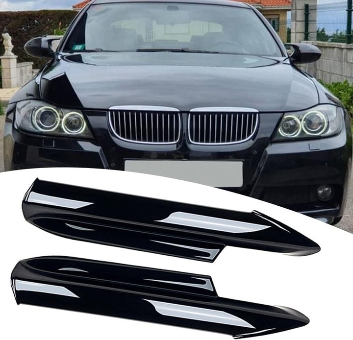 SPORTARC 2 x Frontstossstangen-Lippensplitter für BMW 3er-Serie E90 E91 320i 330i 2005–2008 Kohlefas