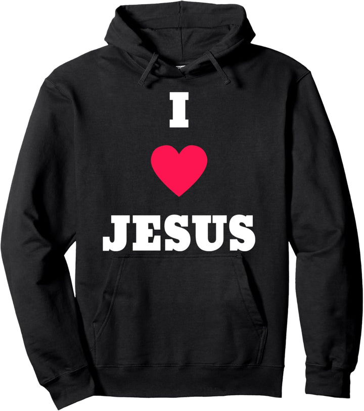 I Love Jesus Ostern Geschenk Christentum Pullover Hoodie
