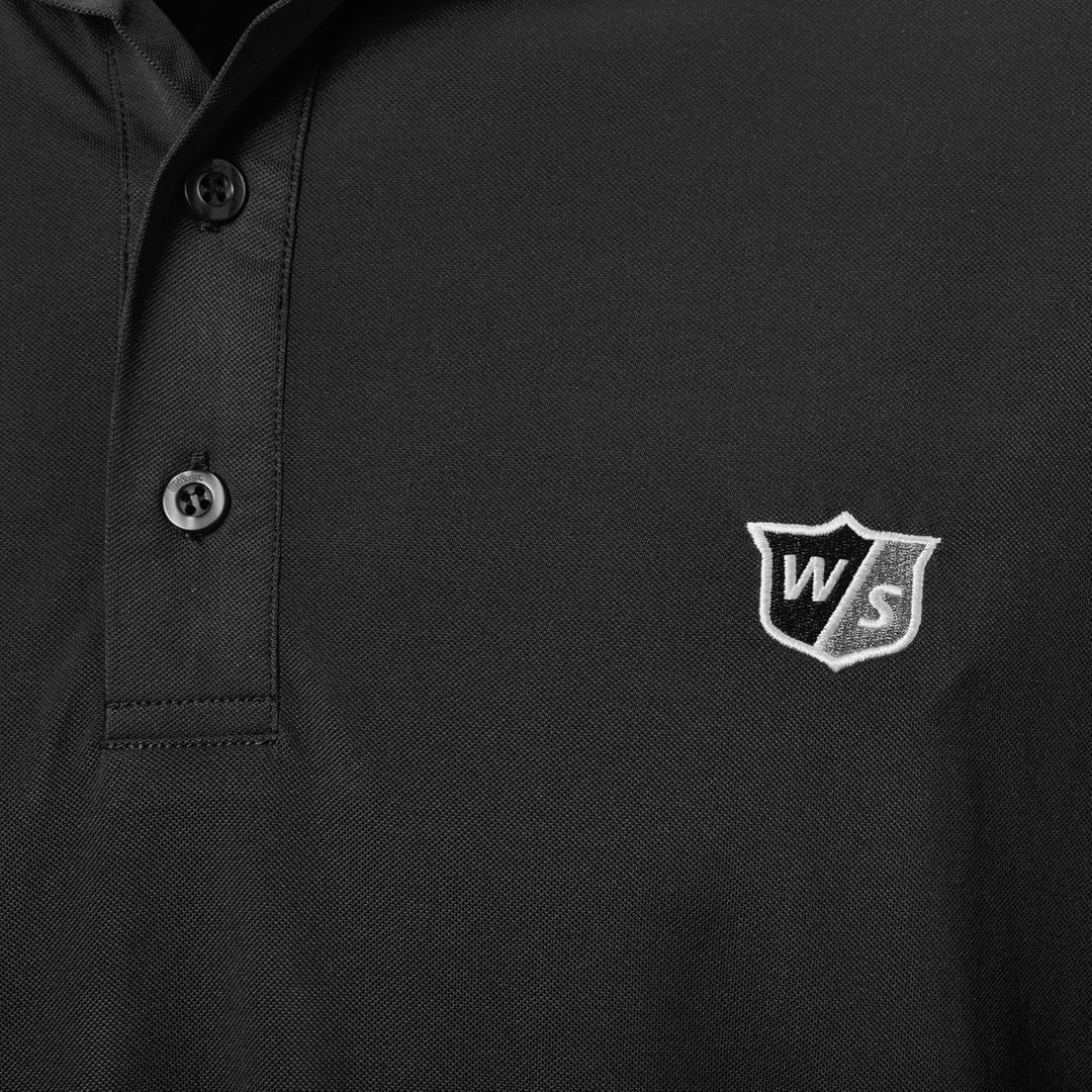 Wilson Herren Klassisches Herren-Poloshirt Poloshirt XL Schwarz, XL Schwarz