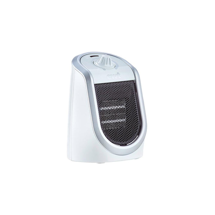 EWT Keramik-Heizlüfter DDF 250 W, kompaktes Tischgerät mit USB-Anschluss & Thermostat, Ladefunktion