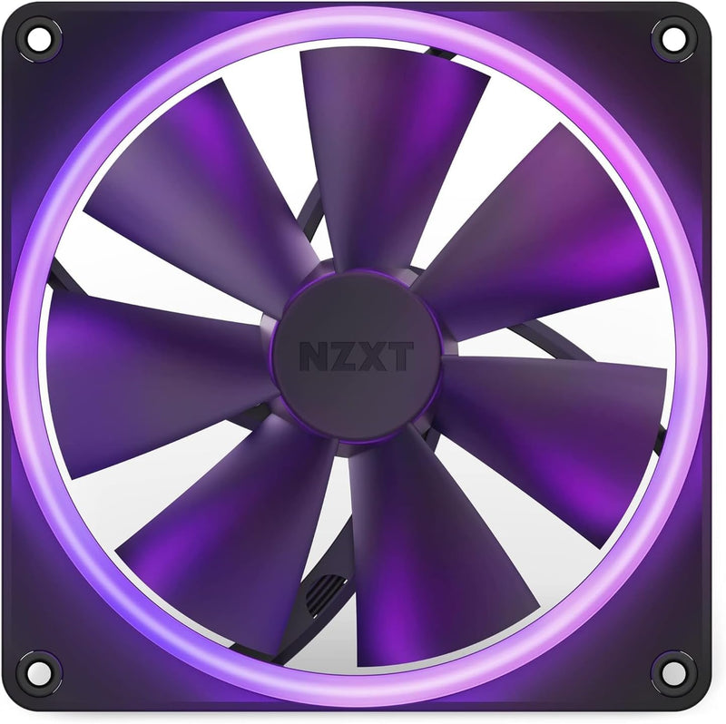 Nzxt F140 RGB Fans - RF-R14DF-B1 - Erweiterte Anpassung der RGB-Beleuchtung – Flüsterleise Kühlung –