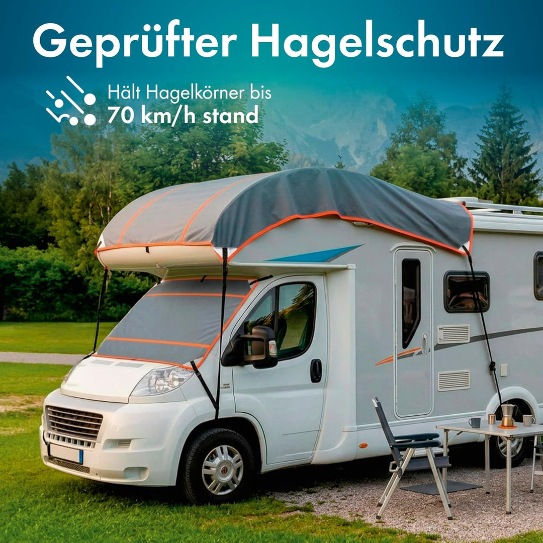 WALSER Hagelschutz Abdeckplane Wohnmobil/Wohnwagen, Hagel-Wohnmobilabdeckung Perma Protect, Hagelsch