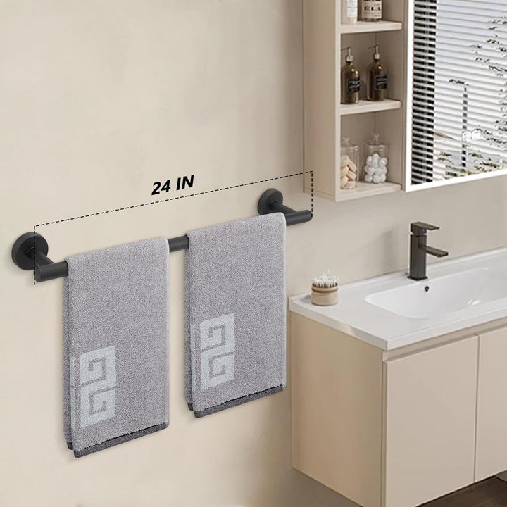 NearMoon Badezimmer-Handtuchstange, Badzubehör, Dicker Edelstahl-Duschtuchhalter für Badezimmer, Han