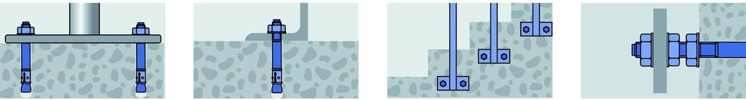 Mungo m2 Stahlbolzen mit U-Scheibe DIN 125 A, 8 x 60 mm, 100 Stücke, 3200806 8x60 mm, 8x60 mm