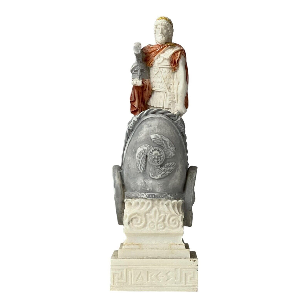Ares Mars Skulptur, griechisch, römisch, Gott des Krieges, handbemalt, 17 cm