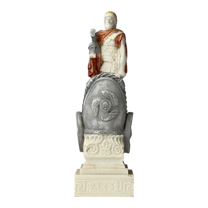 Ares Mars Skulptur, griechisch, römisch, Gott des Krieges, handbemalt, 17 cm