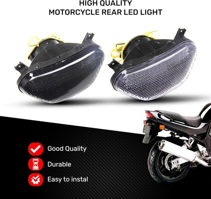 avdb-moto LED-Bremslicht mit integrierten Blinker kompatibel mit Suzuki GSF Bandit 600, 1200, 1994/2