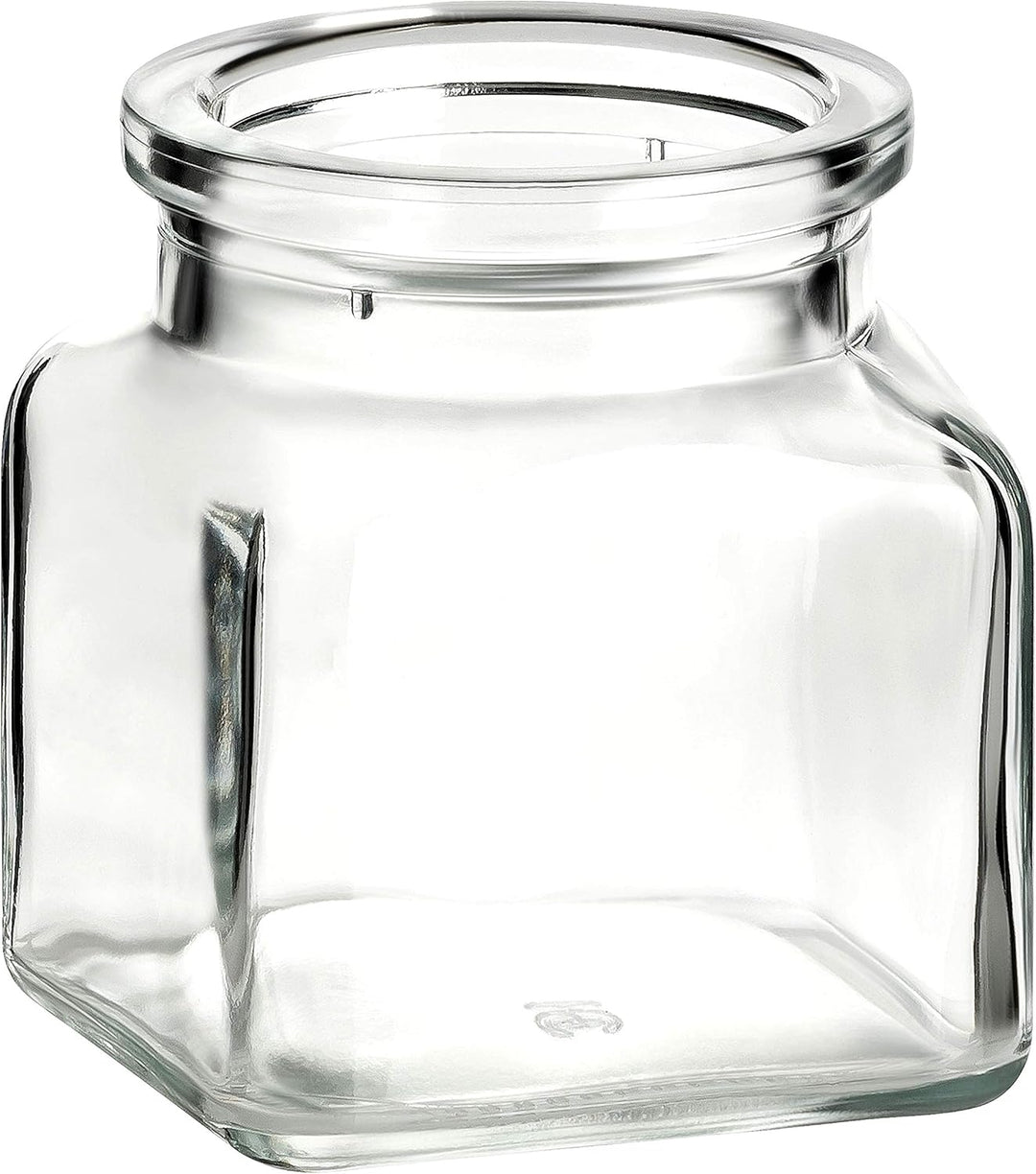 gouveo 12er Set Gewürzgläser 120 ml eckig mit Korken - Kleine Korkengläser mit Korkverschluss - Leer