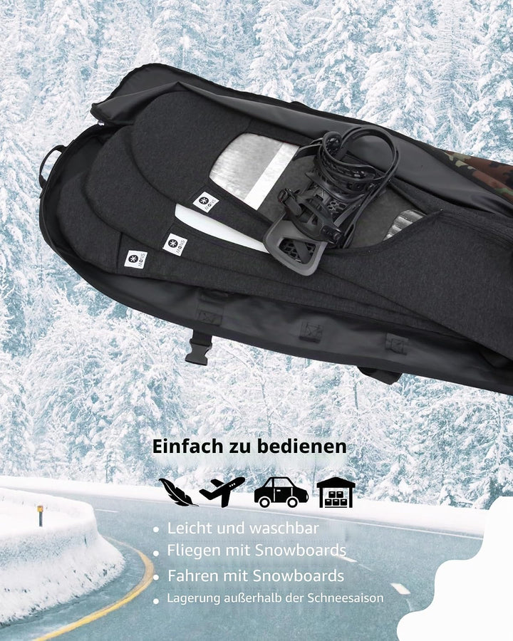 MONS Snowboard-Schutzhülle mit offener Bindung, M