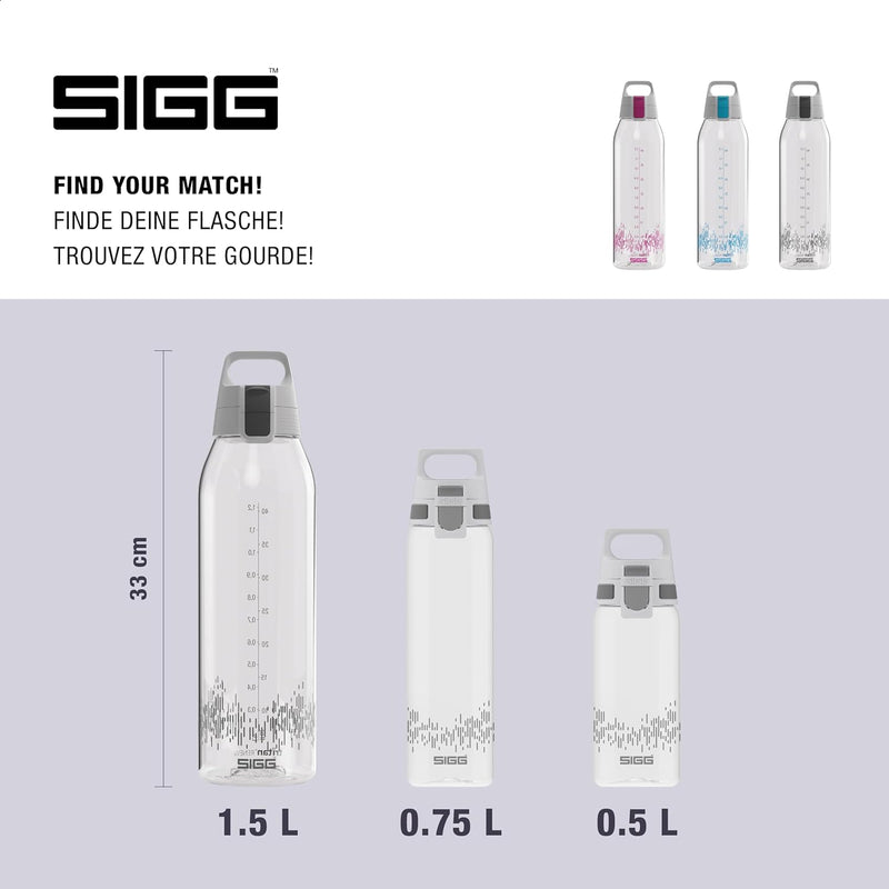 SIGG - Tritan Renew Trinkflasche - Total Clear ONE - Für Kohlensäurehaltige Getränke Geeignet - Spül