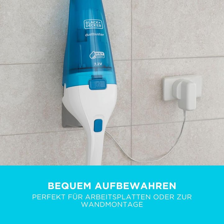 BLACK+DECKER dustbuster Nass- & Trockensauger 3,6V Akku-Handstaubsauger, WDC115WA-QW
