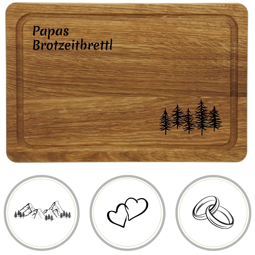 HOFMEISTER® Premium Schneidebrett Holz, Personalisierte Geschenke für Männer - Hochzeitsgeschenk - G