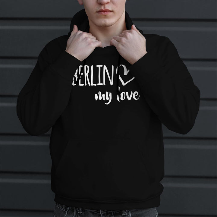 Huuraa Unisex Hoodie Berlin My Love Pullover Vegan Grösse 3XL für alle Fans von Berlin Deutschland G
