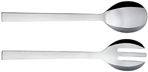 Alessi "Santiago" Salatbesteck, Edelstahl, 8 x 29.5 x 5 cm, Edelstahl