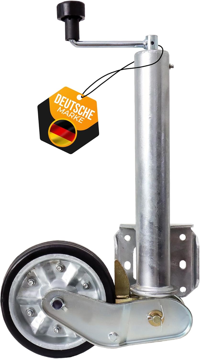 The Drive | Anhänger Stützrad 500KG | vollautomatik | Ø 60mm Rohr mit Anbauflansch | Schwerlast mit