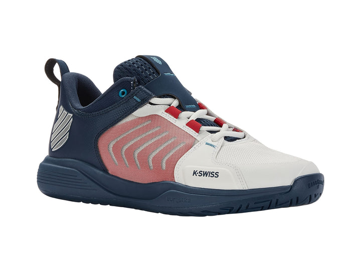 K-Swiss Herren Ultrashot Team Tennis Shoe 40 EU Blanc De Blanc Blue Opal Lollipop, 40 EU Blanc De Bl