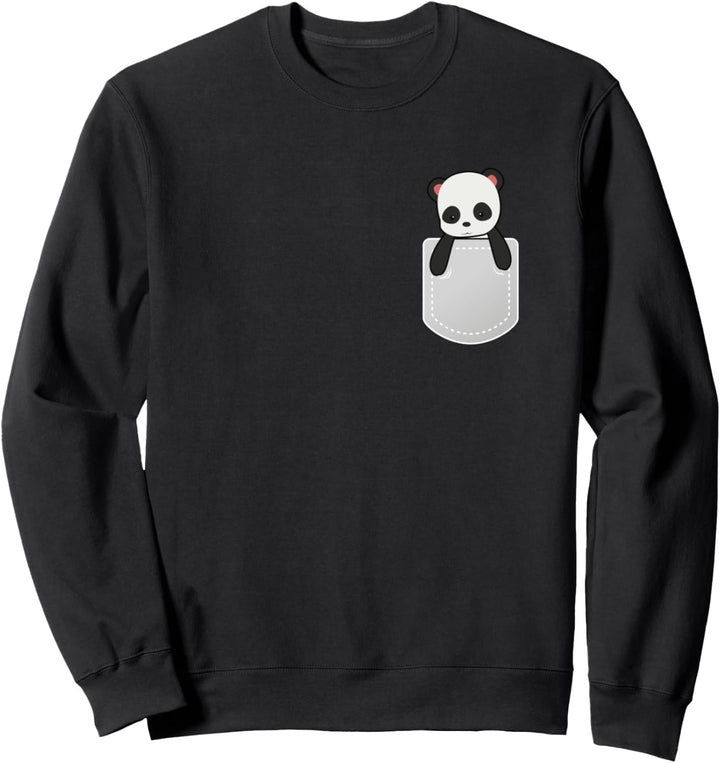 Bambusbär Panda-Bär Pocket-Panda Pandabär Sweatshirt