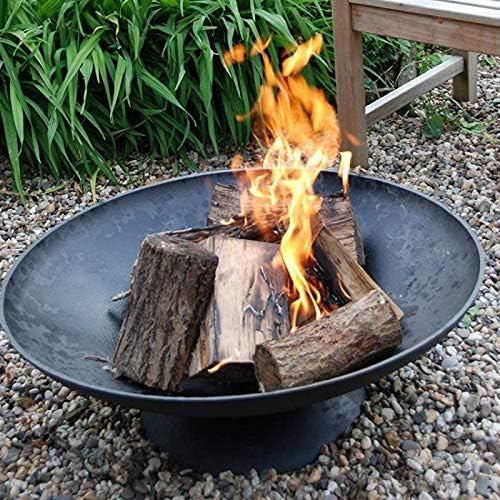 Esschert Design Gusseiserne Feuerschale niedrig S
