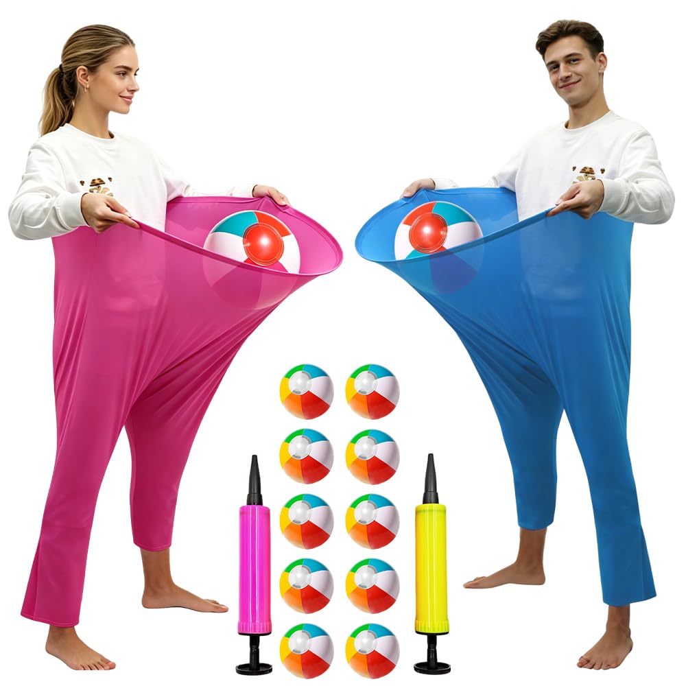 Granny Pants Yard Game, NAVESO Gartenspiele für Draussen, Lustige Riesige Dehnbare Hosen mit 2 Grann