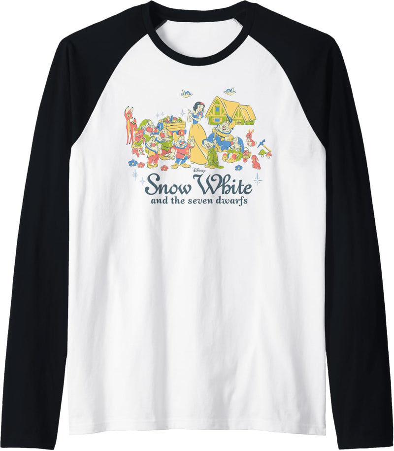 Disney Snow White And The Seven Dwarfs Classic Group Shot Raglan