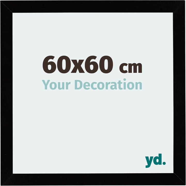 yd. Your Decoration - Bilderrahmen 60x60 cm - Bilderrahmen aus MDF mit Acrylglas - Antireflex - Ausg