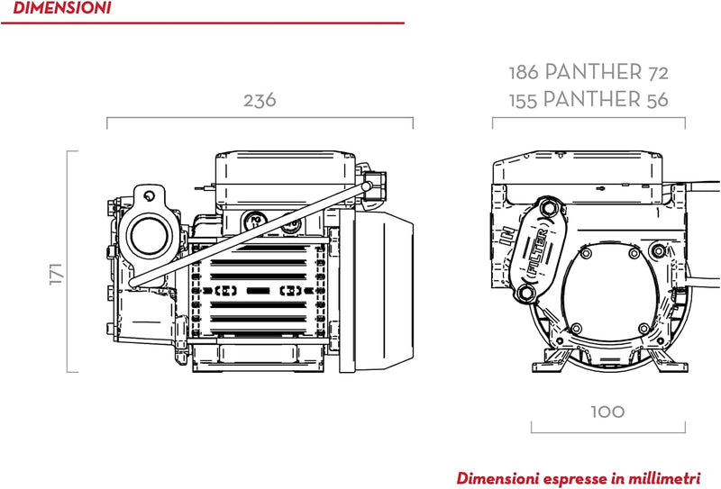 230V Dieselpumpe Panther 72 Betankungspumpe Flügelzellenpumpe mit Filter 70 lmin Industrielle, Indus