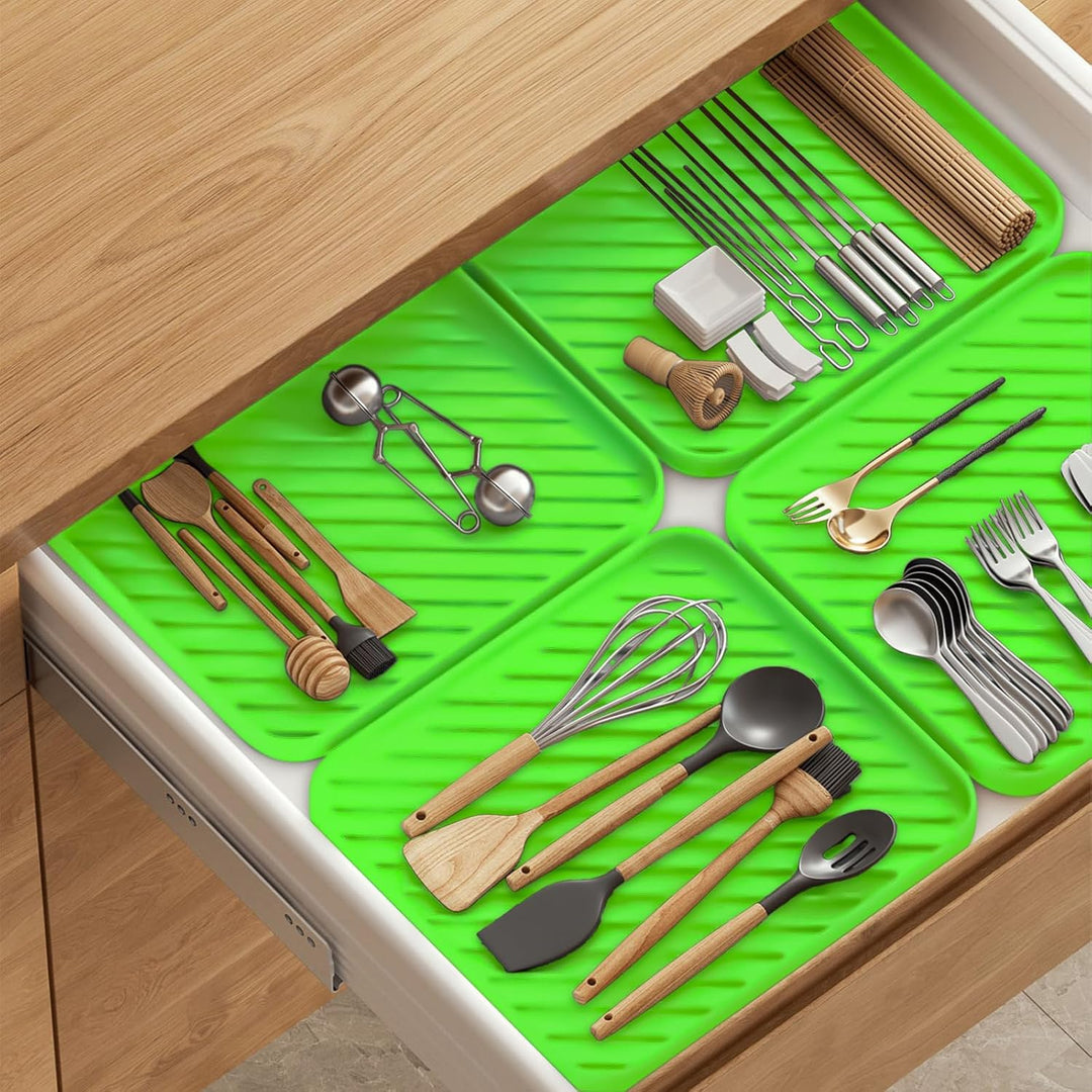 Silikon-Organizer-Tablett für Küchenspüle und Badezimmer, Geschirrspüler-Tablett, vielseitiges Badez