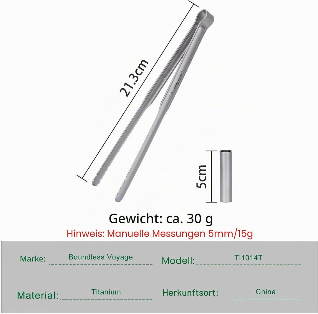 iBasingo Titan Grillrost mit BBQ Küchenzange Ultraleichtes Outdoor Grillzubehör für Camping, Wandern
