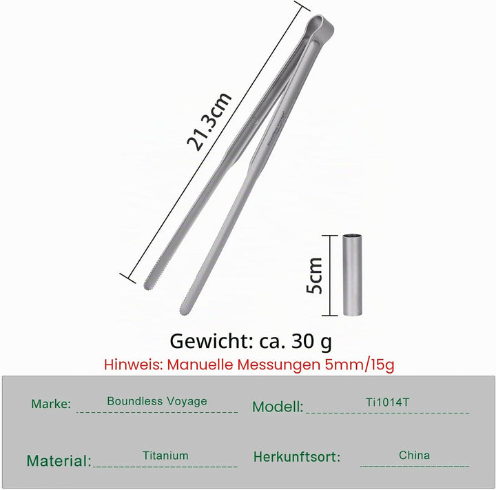 iBasingo Titan Grillrost mit BBQ Küchenzange Ultraleichtes Outdoor Grillzubehör für Camping, Wandern