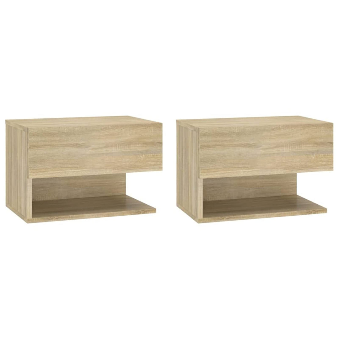 Tidyard Wand-Nachttisch 2 STK.Hängende Nachttisch Nachtschrank Nachtkommode Nachtkonsole Beistelltis