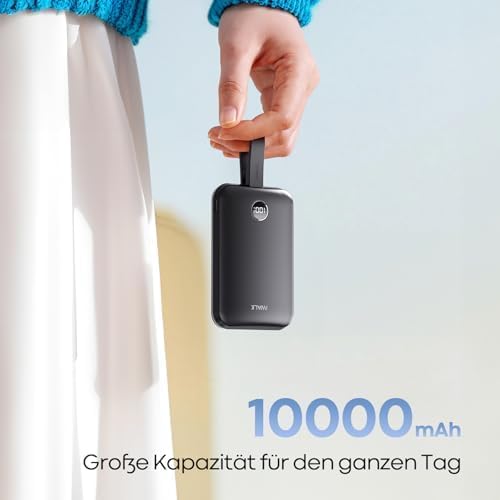 iWALK Mag Safe PowerBank Kabellose Powerbank 10000mAh, 30W Schnellaufladung mit LED und USB-C Ladeka