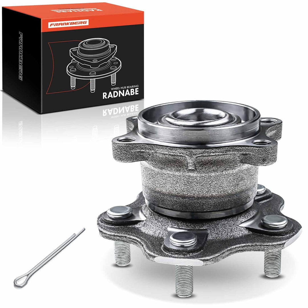 Frankberg 1x Radnabe Radlagersatz Hinten Kompatibel mit Juke F15 2010-2021 Qashqai +2 I J10 NJ10 JJ1