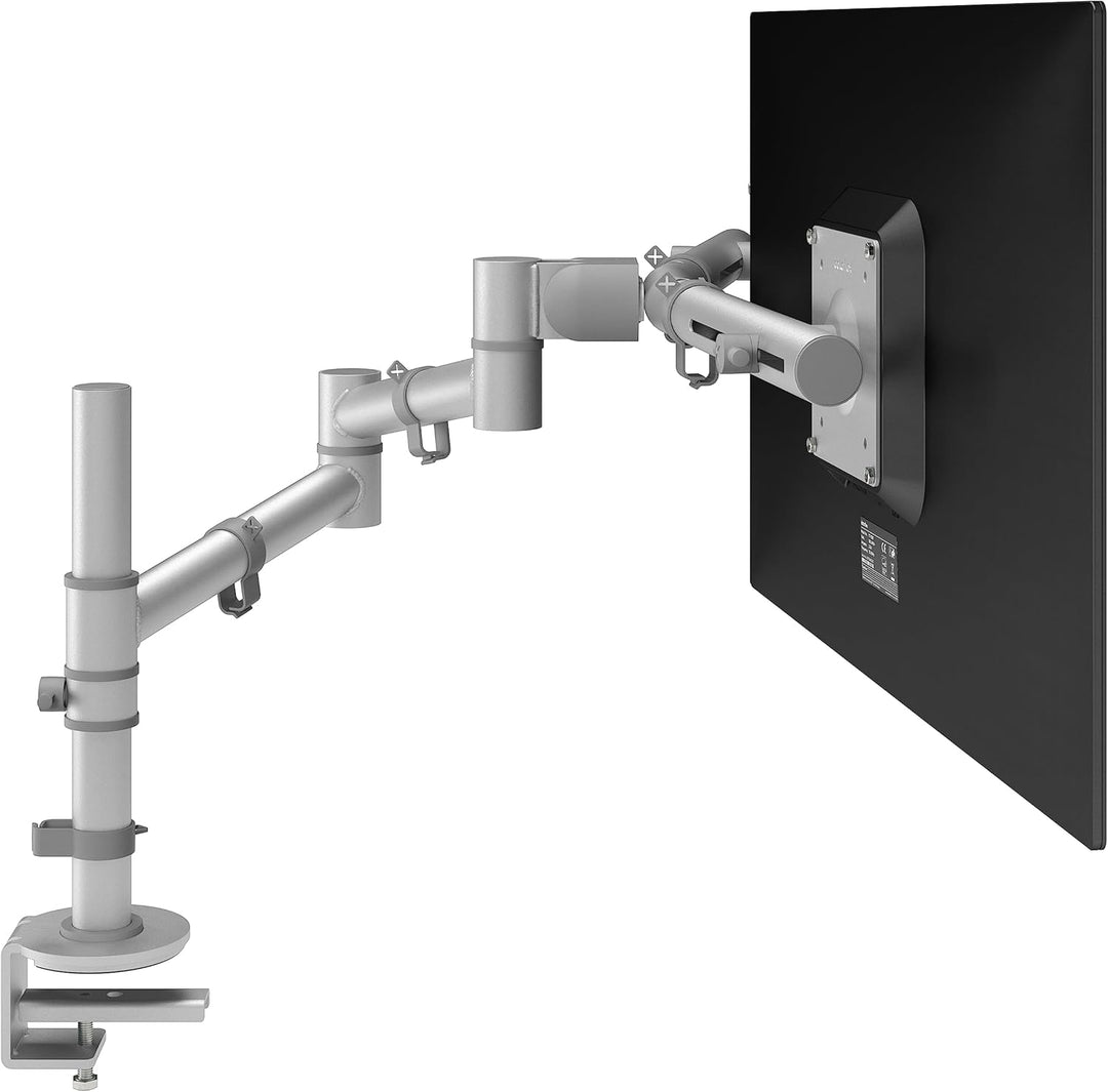 Dataflex Viewgo Monitorarm - Schreibtisch 132 Silber, Platzsparender ergonomischer Monitorständer fü
