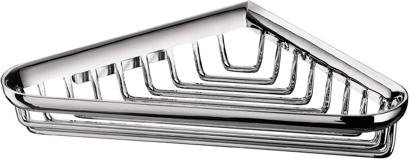 Emco SYSTEM2 Duschkorb eckig zum Schrauben, hochwertige Duschablage aus Metall und Kunststoff, Dusch