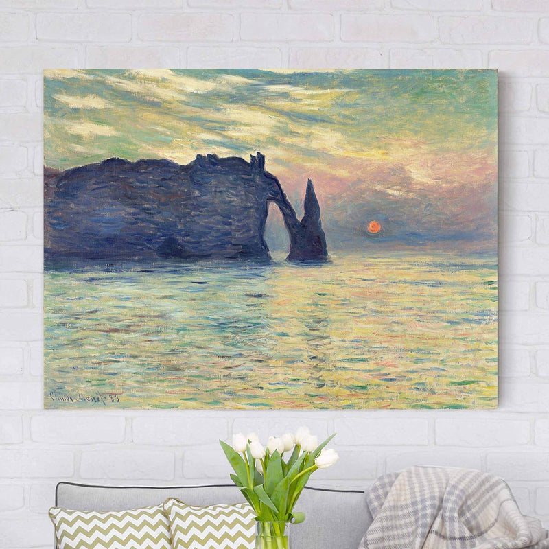 Bilderwelten Top Claude Monet Leinwandbilder Strohschober im Sonnenlicht 90 x 120cm 90cm x 120cm Cla