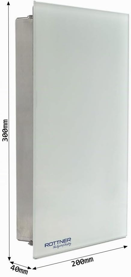 Rottner Key Glass Magnetverschluss (White) Weiss, Weiss