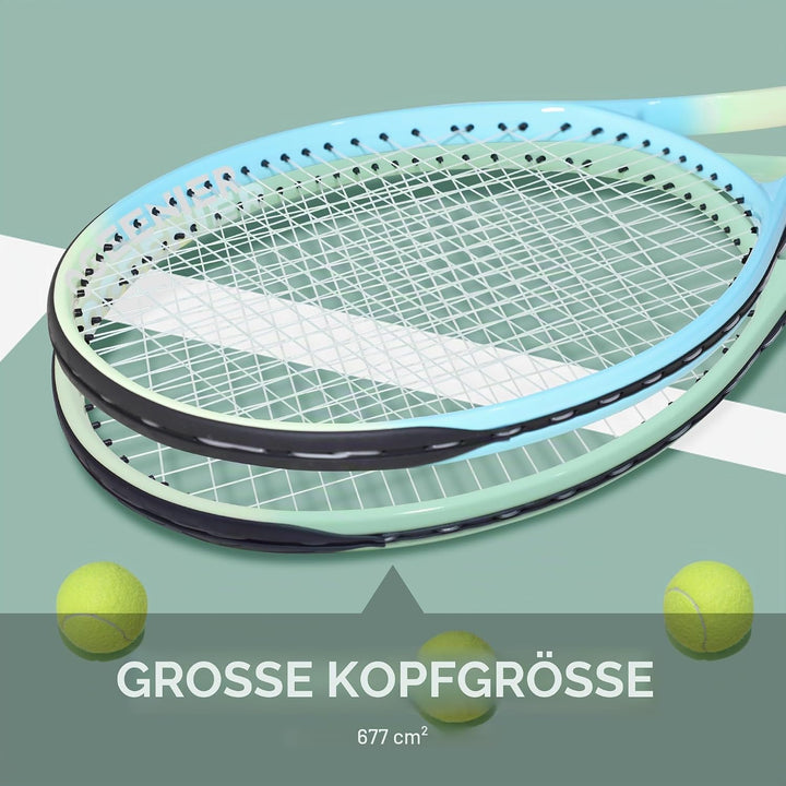 OGEENIER 27 Zoll 2 Player Tennisschläger Racket Set für Erwachsene Tennisschläger Damen Herren, für