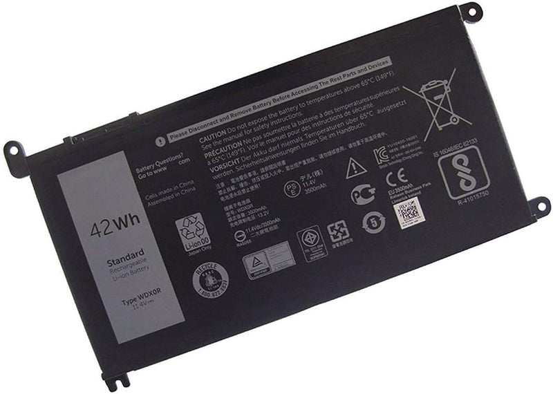 XITAIAN 11.4V 42Wh WDX0R WDXOR Ersatz Laptop Akku für Dell Inspiron 15 5568 13 7368 Series