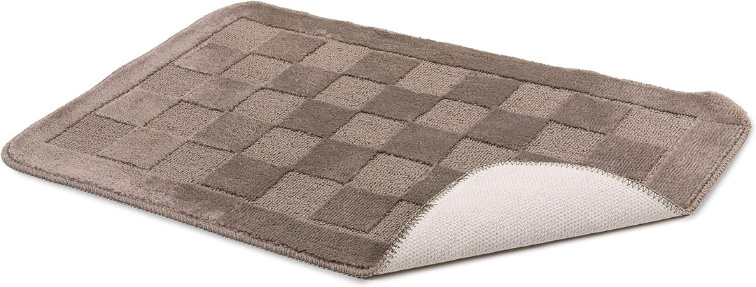 CosìCasa: Badezimmerteppich, 3-teilig, rutschfest, aus Mikrofaser, 50 x 80 cm + 45 x 50 cm (2 Stück)