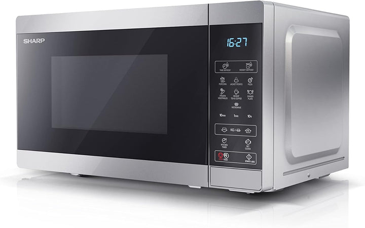 SHARP MS02ES Mikrowelle (Mikrowelle: 800W, 11 Leistungsstufen, Auftaufunktion, Abmessungen: 440x258x