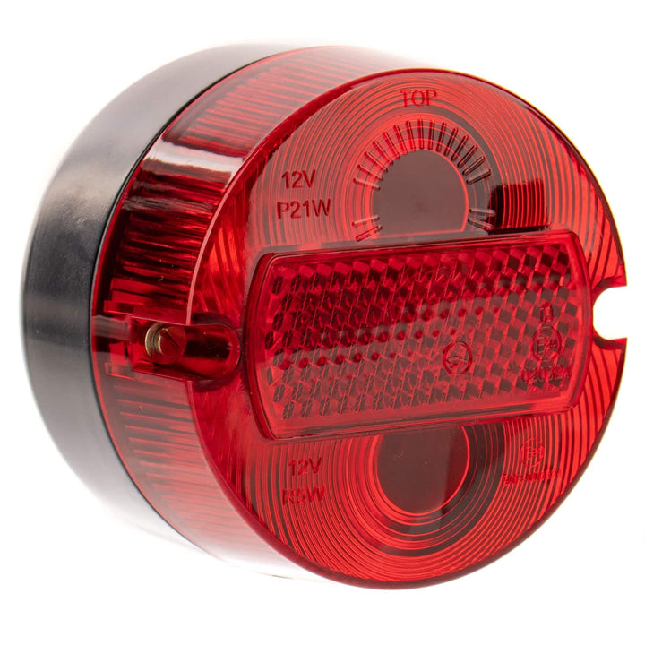 Set - rundes Rücklicht vollständig (Metallgehäuse) - BSL (8522.11/1) ø100mm - Bremsschlussleuchte -