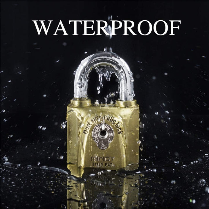 Hochsicherheitsschloss mit Schlüsseln, 60 mm, wasserdicht, mit Schlüssel, Vorhängeschloss für den Au