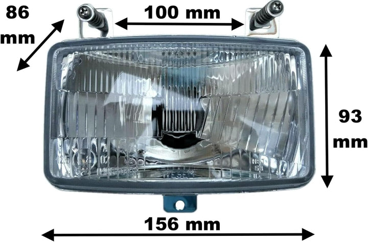 Mlx MelTruck® 2x H4 Scheinwerfer 12V 24V Fernlicht und Abblendlicht Traktor Deutz Fahr Agrotron mit