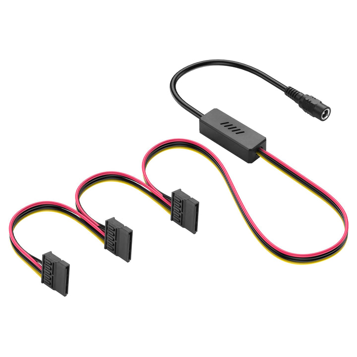 SinLoon DC5525 auf SATA-IDE-Festplatten-Netzteilkabel, DC 5,5 x 2,5 mm Buchse auf SATA-Buchse, Verlä