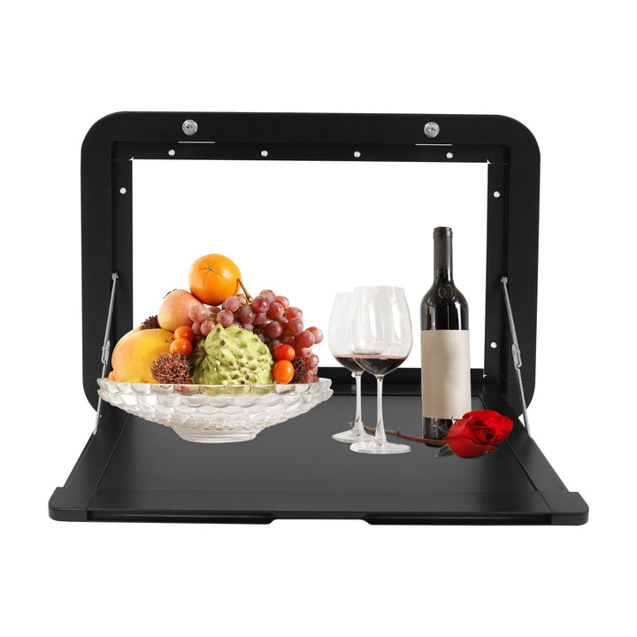 Wand Klapptisch für Wohnmobile mit 2 Paare Schlüssel, 60x42cm, Tragfähigkeit 20kg, Rechteckig, Dual-