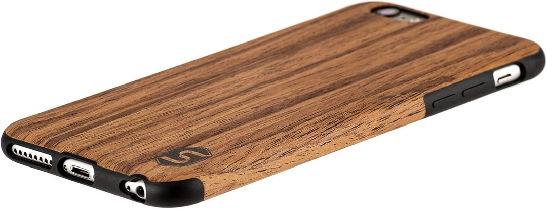 Sebastian Sturm Handyhülle Maxi | Hergestellt aus echtem Holz Padouk in Einer TPU-Hülle | Kompatibel