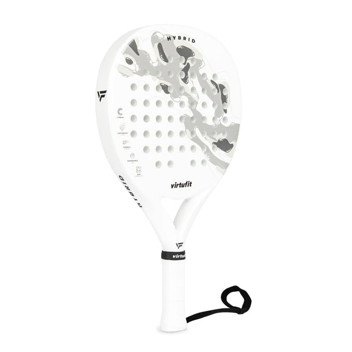 VirtuFit Hybrid Padelschläger - Weiss - Grau