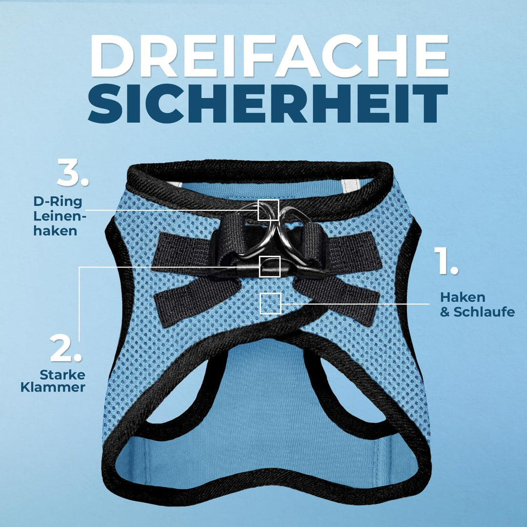 Voyager Step-In Air Hundegeschirr by Best Pet Supplies - All Weather Mesh Step in Vest Harness für k