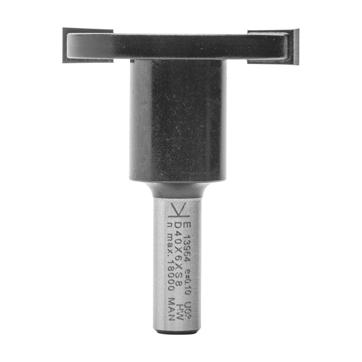 ENT 13964 Scheibennutfräser HW, Schaft (S) 8 mm, Durchmesser (D) 40 mm, NL 6 mm, GL 50 mm, auf Aufna